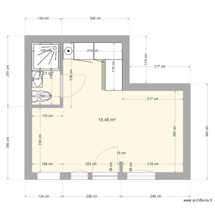 plan I2. Plan de 0 pièce et 0 m2