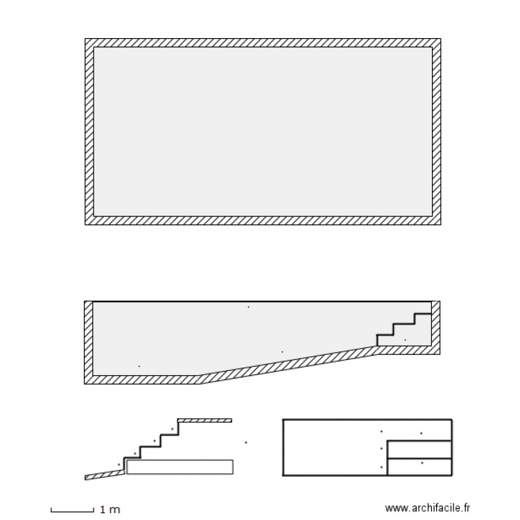 piscine 8x4. Plan de 0 pièce et 0 m2