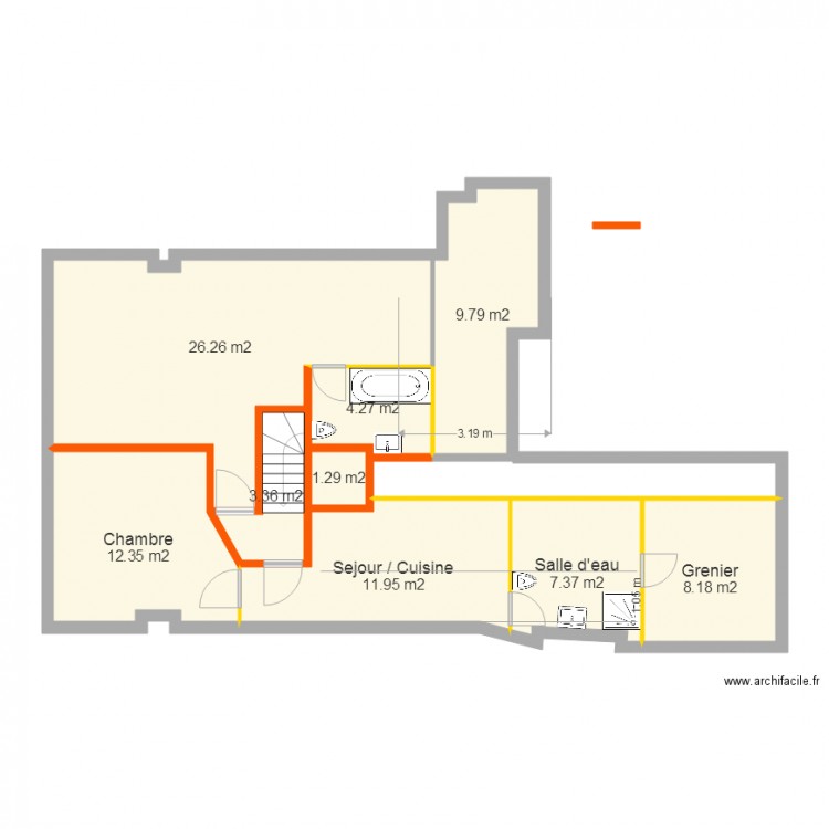 Plan. Plan de 0 pièce et 0 m2