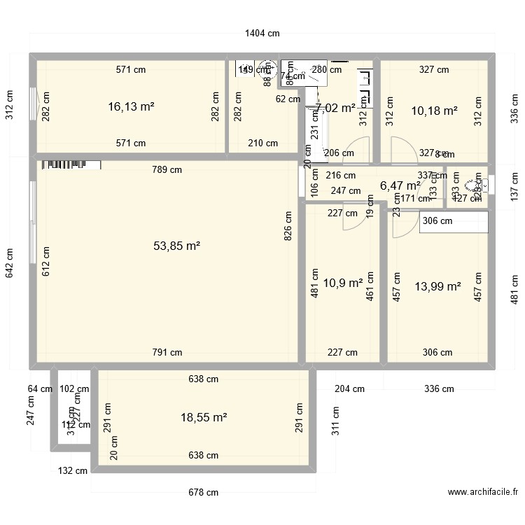 Projet 1. Plan de 0 pièce et 0 m2