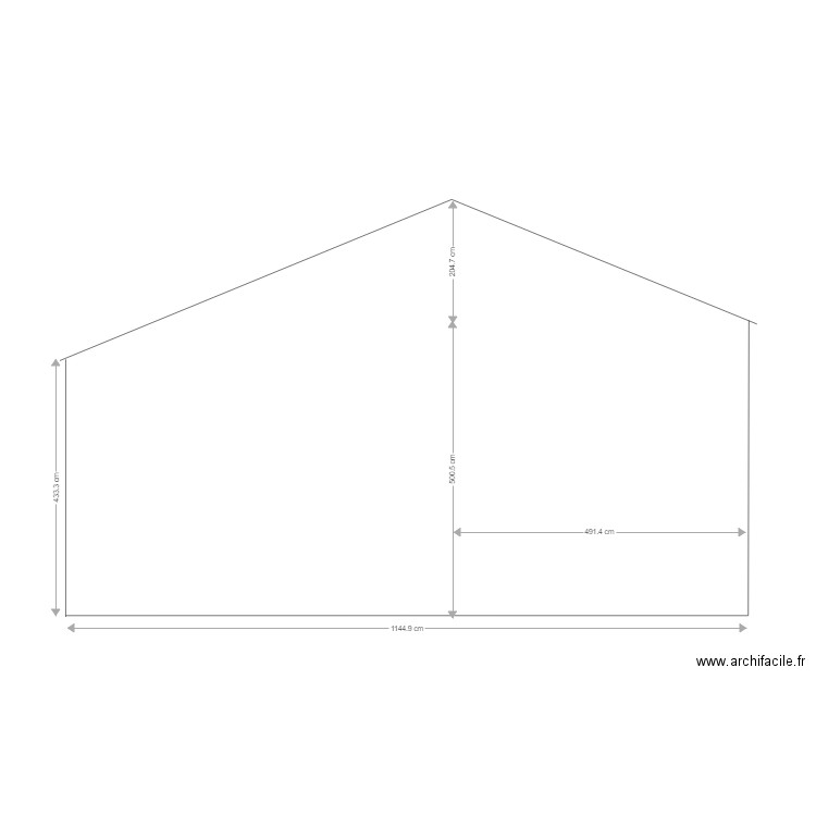 façade gauche . Plan de 0 pièce et 0 m2