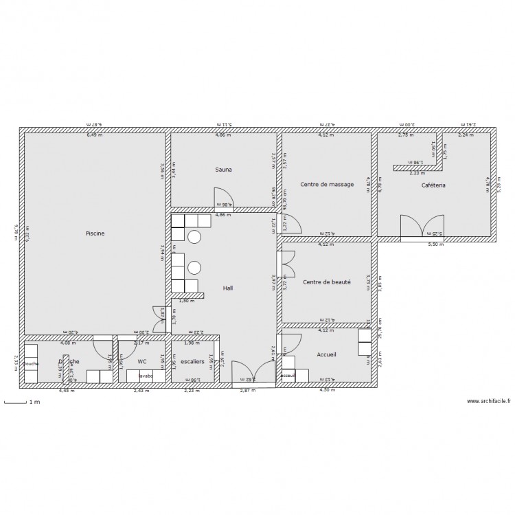 salle RD. Plan de 0 pièce et 0 m2