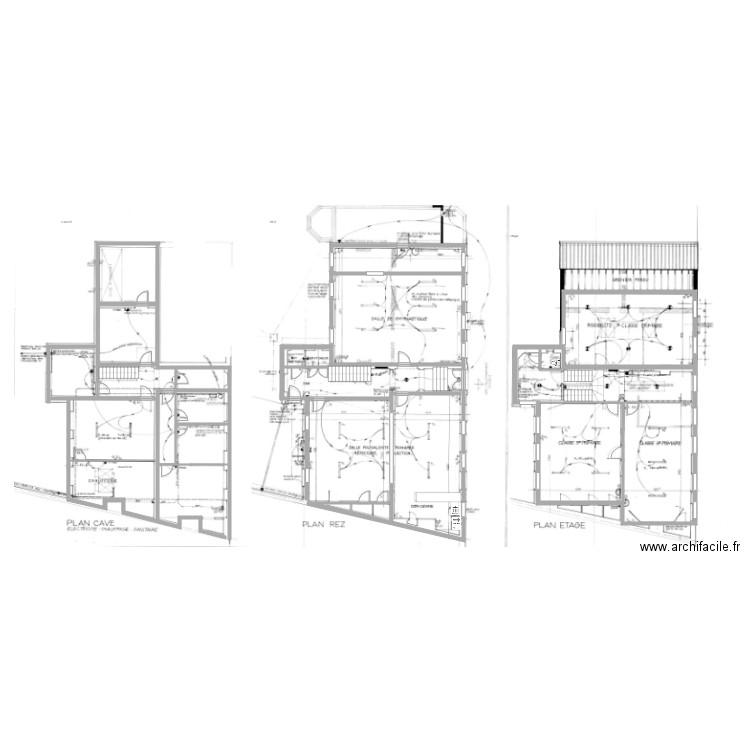 saint joseph tournai aile A -1, 0 +1. Plan de 13 pièces et 345 m2