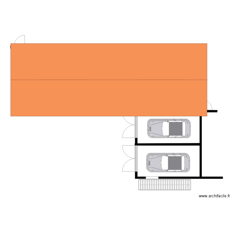 Krov pomocne zgrade. Plan de 0 pièce et 0 m2