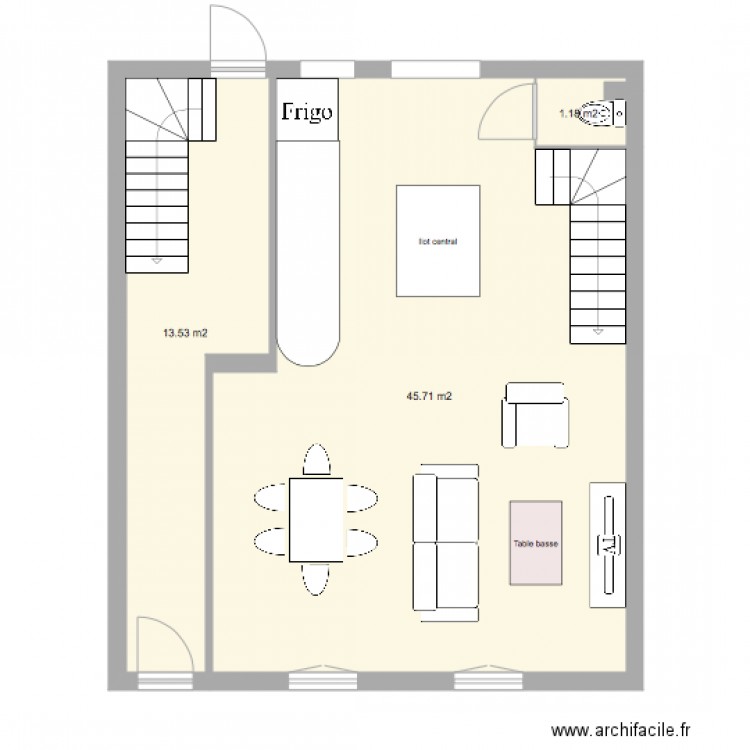 rdc boulangerie maison 1. Plan de 0 pièce et 0 m2