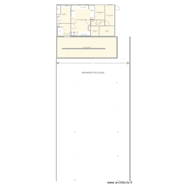 laboratoire de transformation. Plan de 0 pièce et 0 m2