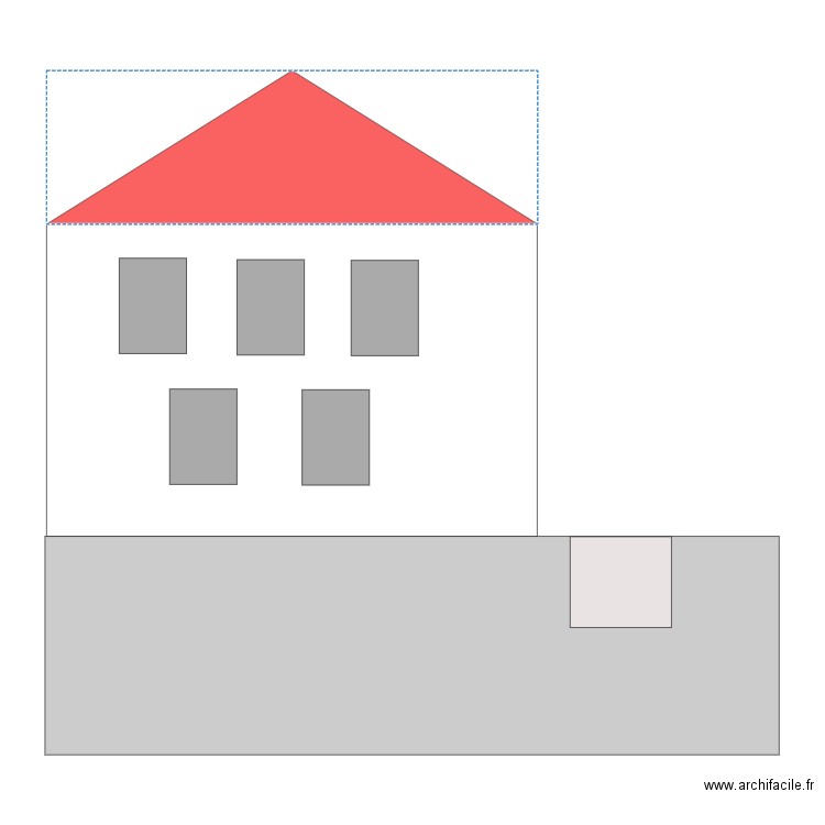 Plan de coupe. Plan de 0 pièce et 0 m2