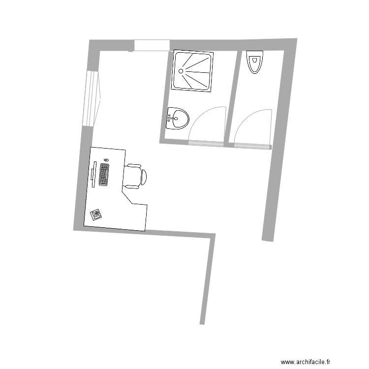 SdB Amandine 2. Plan de 0 pièce et 0 m2