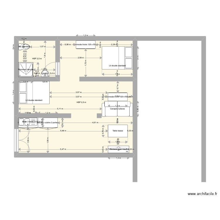 sous sol. Plan de 0 pièce et 0 m2