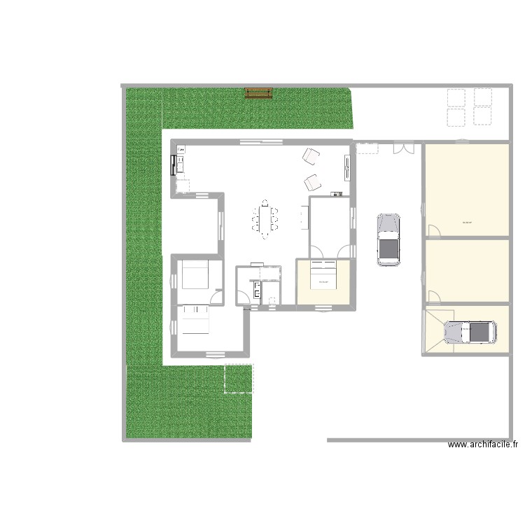 version0. Plan de 3 pièces et 96 m2