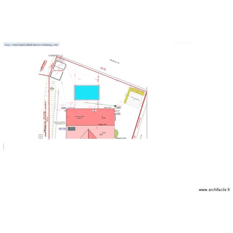 plan de masse 20 02 2025 . Plan de 0 pièce et 0 m2