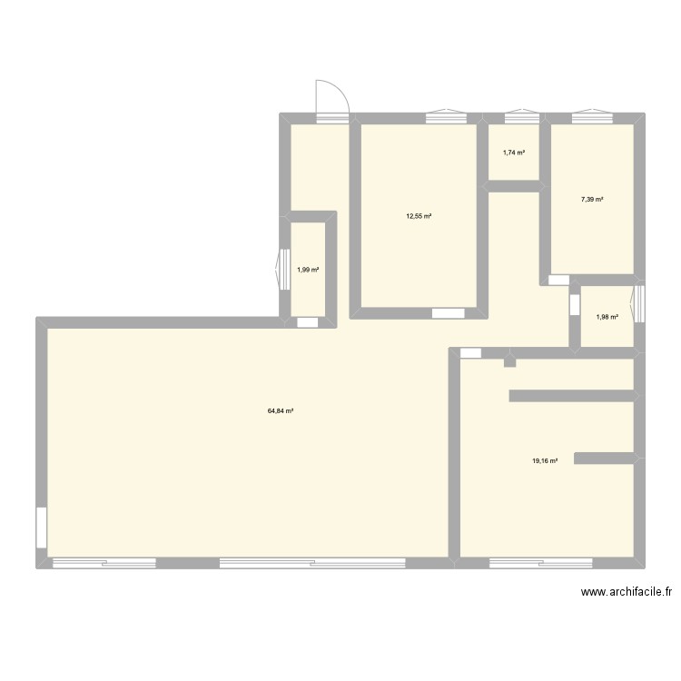 maison joué. Plan de 7 pièces et 110 m2