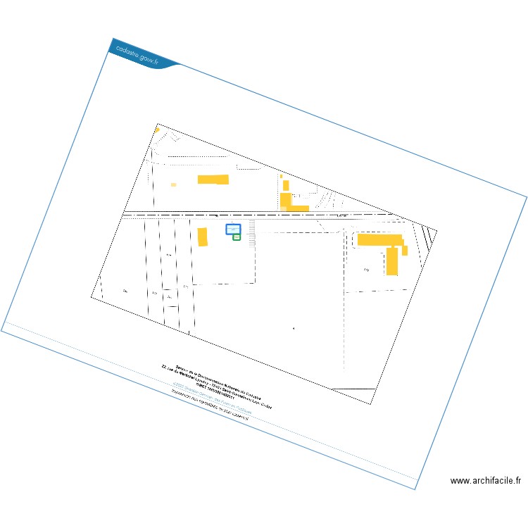 BUCHERON PERMIS 3. Plan de 2 pièces et 181 m2