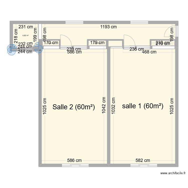 Médiathèque Fère-Champenoise. Plan de 7 pièces et 148 m2