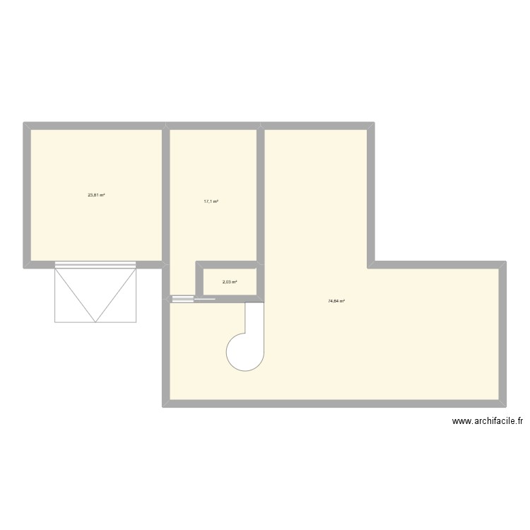 MAISON CONTAINER. Plan de 4 pièces et 118 m2