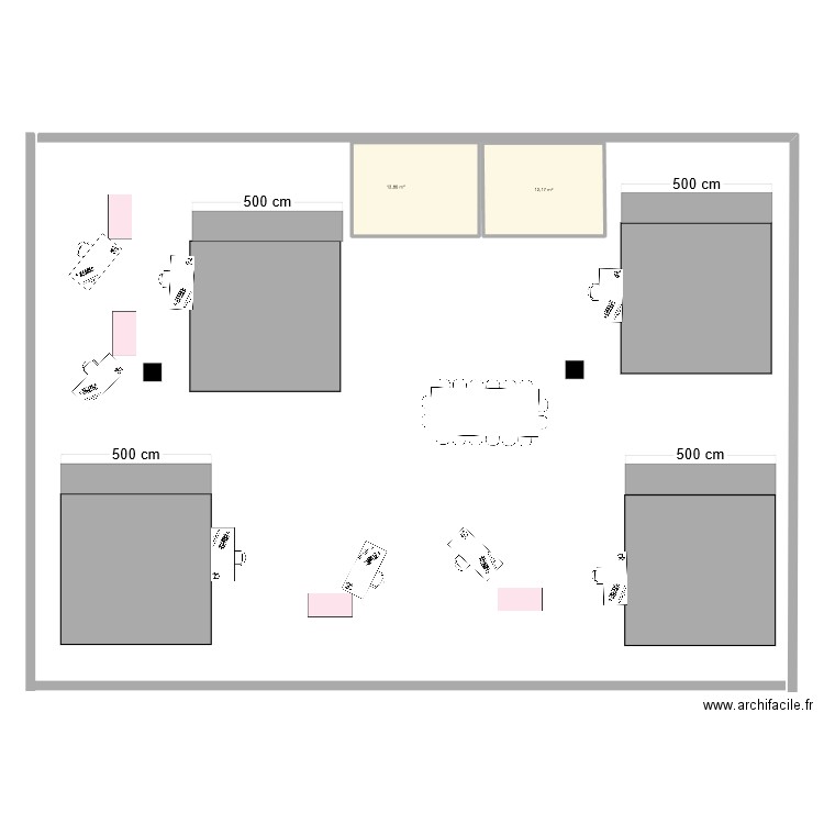 version1. Plan de 2 pièces et 25 m2