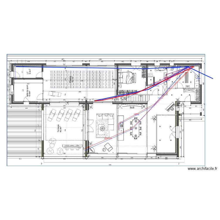 PLAN PLOMBERIE RDC. Plan de 0 pièce et 0 m2