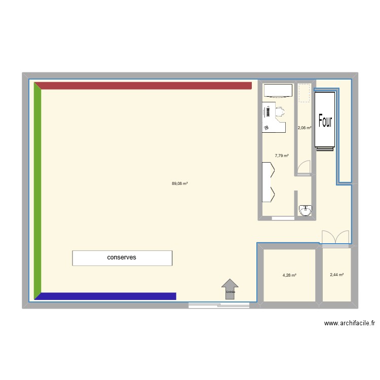 Ti market 2. Plan de 5 pièces et 118 m2