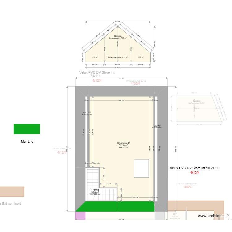 ML25000112. Plan de 10 pièces et 118 m2