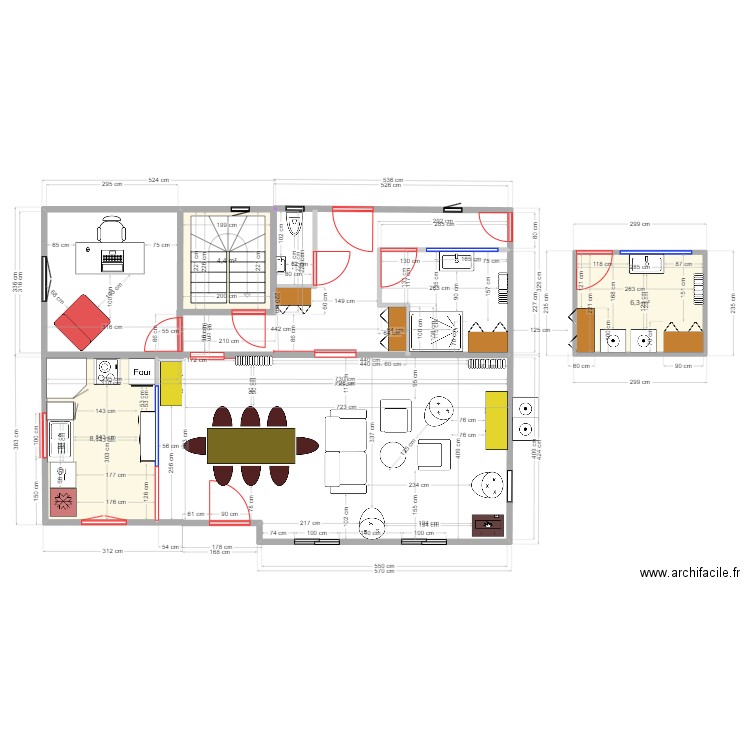 Ploeren mud room bureau Ouest. Plan de 3 pièces et 20 m2