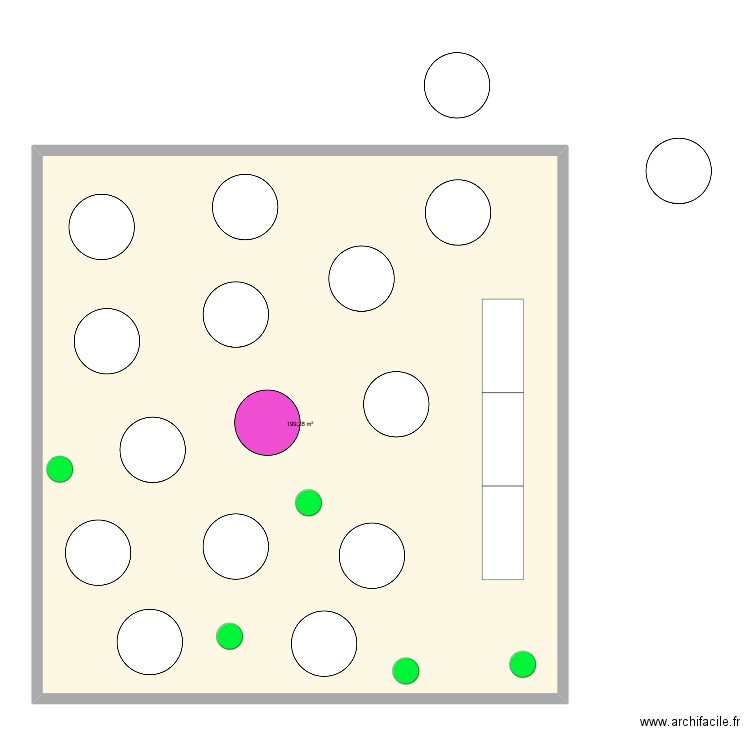 plan dehirs. Plan de 1 pièce et 199 m2