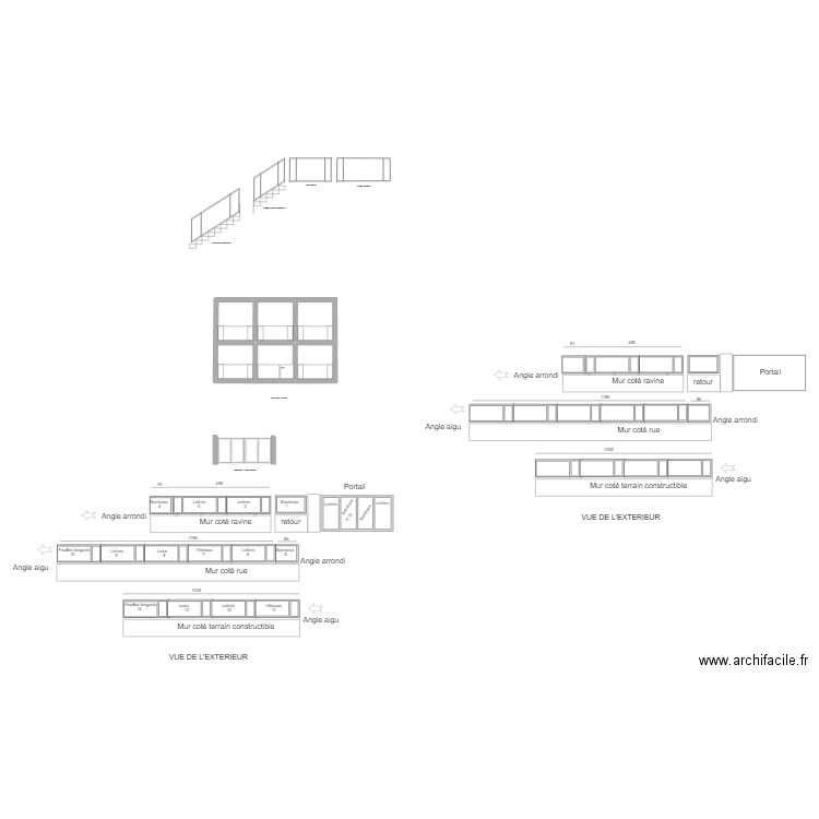 Gardes corps . Plan de 0 pièce et 0 m2