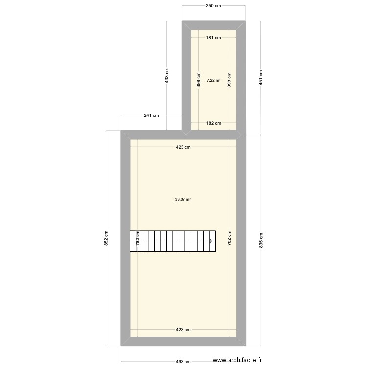 hellemmes. Plan de 2 pièces et 40 m2