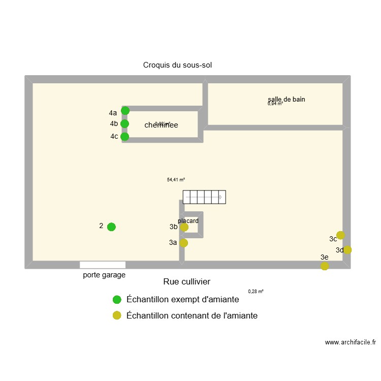 2610 cuvillier s.s. Plan de 4 pièces et 67 m2