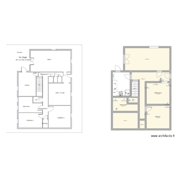 St georges. Plan de 9 pièces et 78 m2