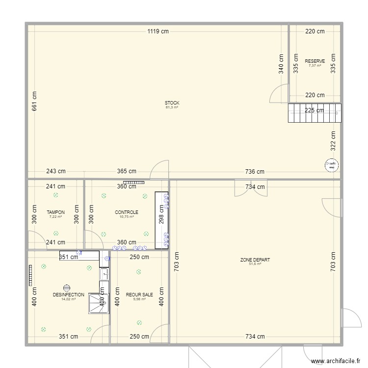 caen. Plan de 7 pièces et 182 m2