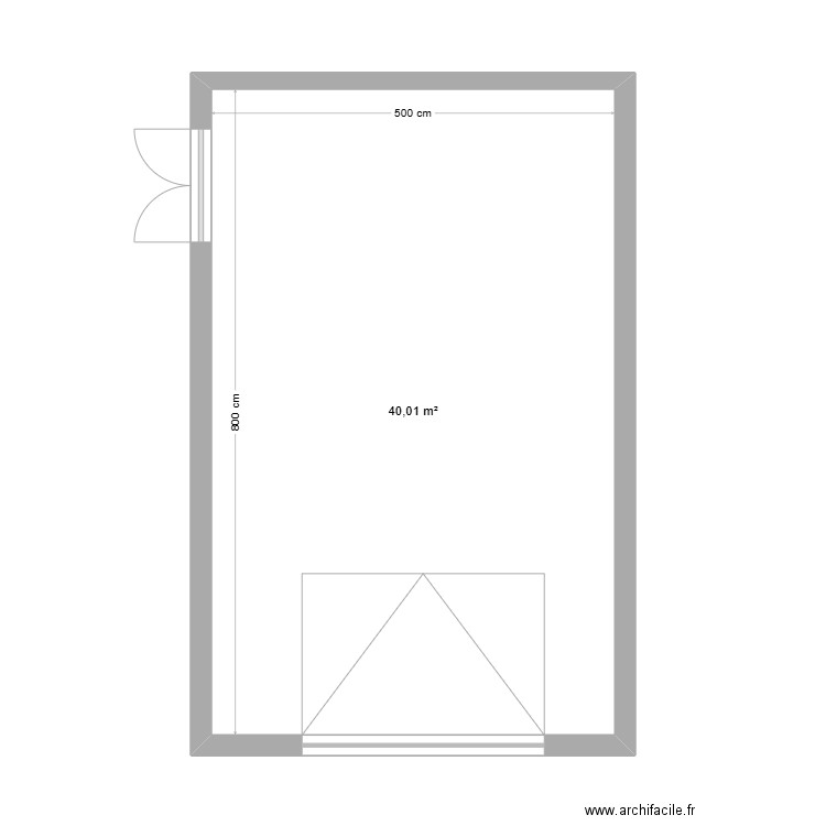 ANN & STUART. Plan de 1 pièce et 40 m2