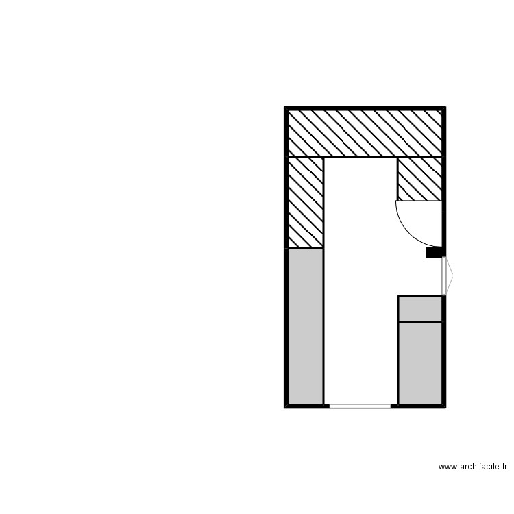 chantier AAA5. Plan de 7 pièces et 9 m2