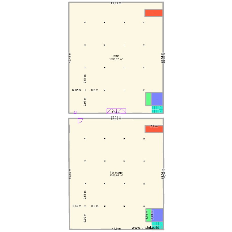 st denis. Plan de 8 pièces et 4285 m2