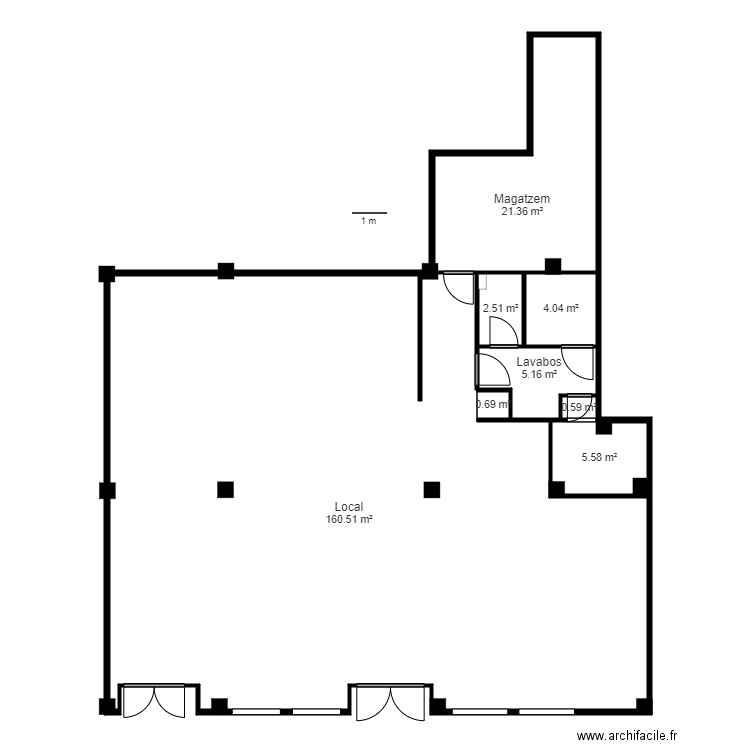 rest. polar. arinsal. la massana. Plan de 8 pièces et 200 m2