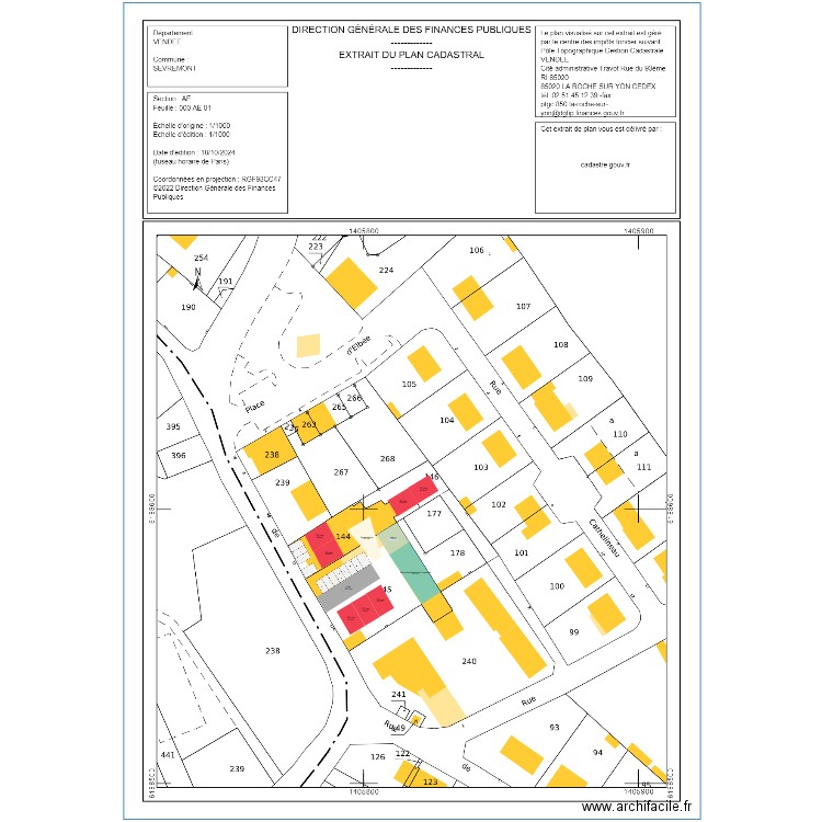 Sèvremont - le chatelet. Plan de 0 pièce et 0 m2