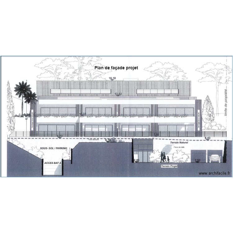 plan facade existant loggia ofildelo. Plan de 0 pièce et 0 m2