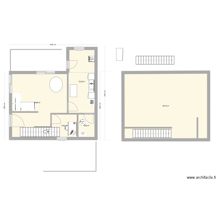 03.10. Plan de 5 pièces et 102 m2