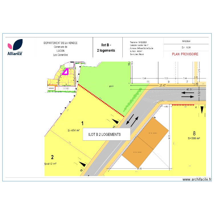 LUCON - clos de lobélie - logement PSLA. Plan de 0 pièce et 0 m2