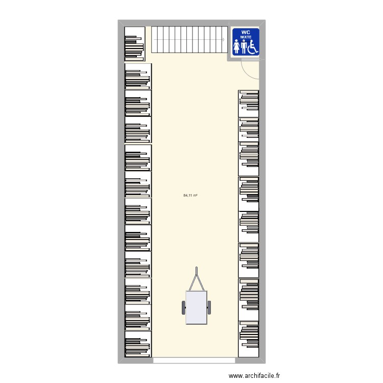 Warehouse proposal_Al Quoz 4_V2. Plan de 2 pièces et 86 m2