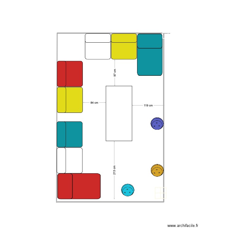 terrasse Macassi. Plan de 0 pièce et 0 m2