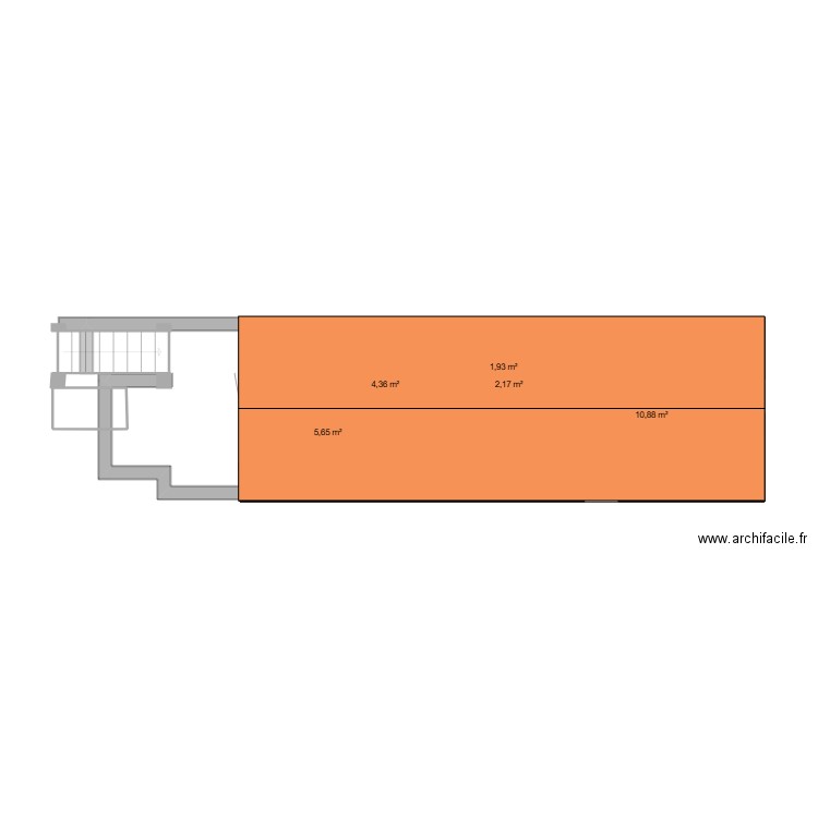 MAISON. Plan de 10 pièces et 58 m2