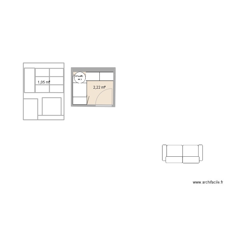 BUANDERIE. Plan de 13 pièces et 8 m2