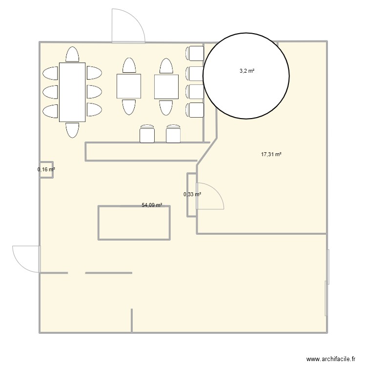 WOLF1. Plan de 5 pièces et 75 m2