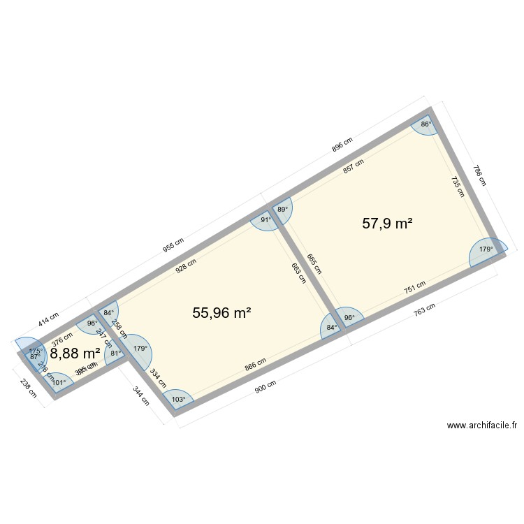 SOULETIS1 GRANGE. Plan de 5 pièces et 246 m2