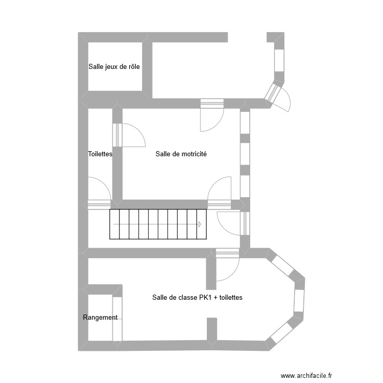 plan 3. Plan de 6 pièces et 27 m2