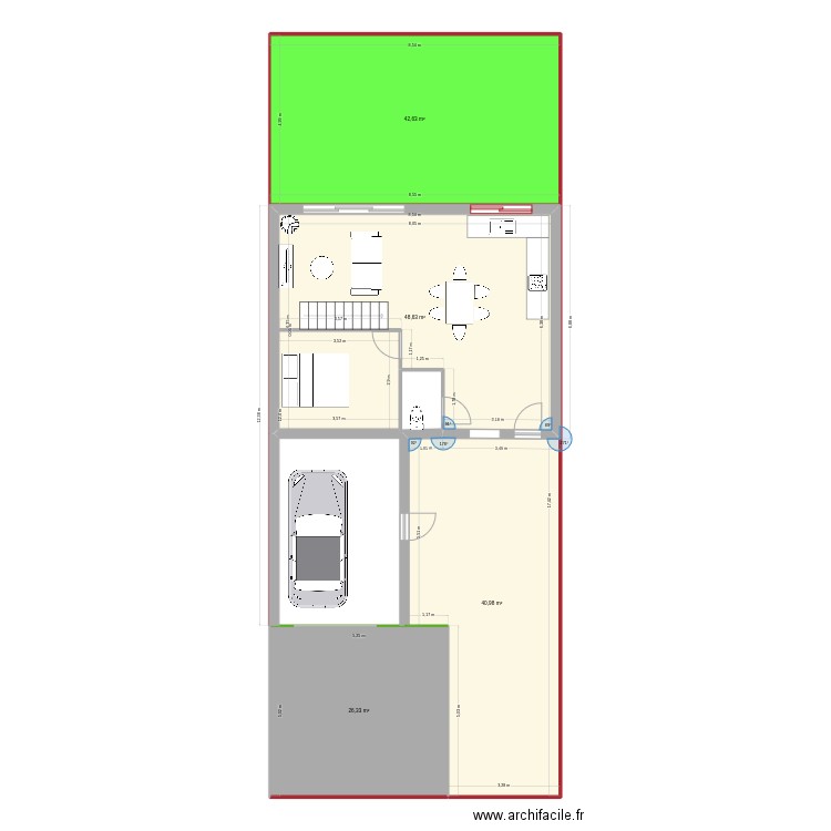 Beignon_V1. Plan de 4 pièces et 159 m2