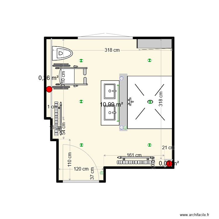 Plan Salle de Bain. Plan de 0 pièce et 0 m2