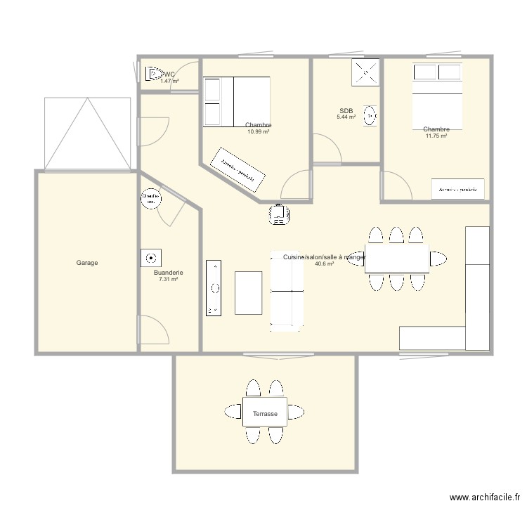 Plan maison 2. Plan de 0 pièce et 0 m2