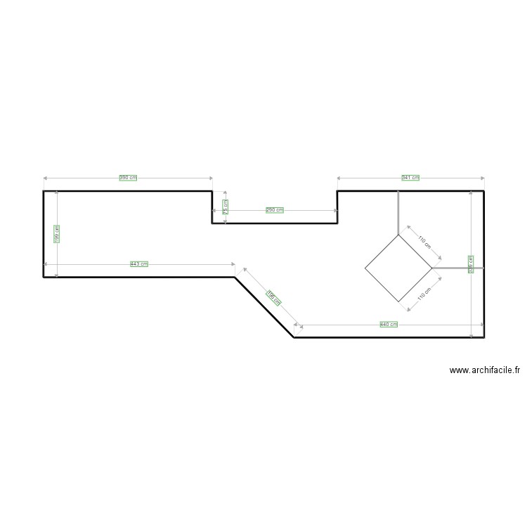 Contour gazon Ter. Plan de 0 pièce et 0 m2