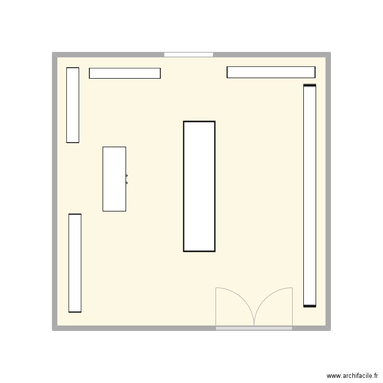 cap. Plan de 1 pièce et 24 m2